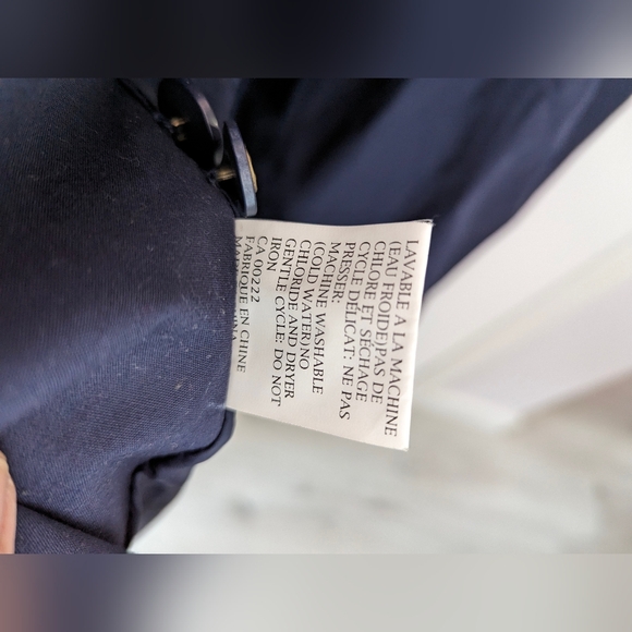 Vintage VIP Petites Navy Trench coat Size 12P - Picture 6 of 9